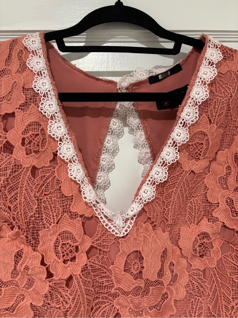 Alexia Admor Coral Pink Lace Mini Dress - Picture 4 of 11